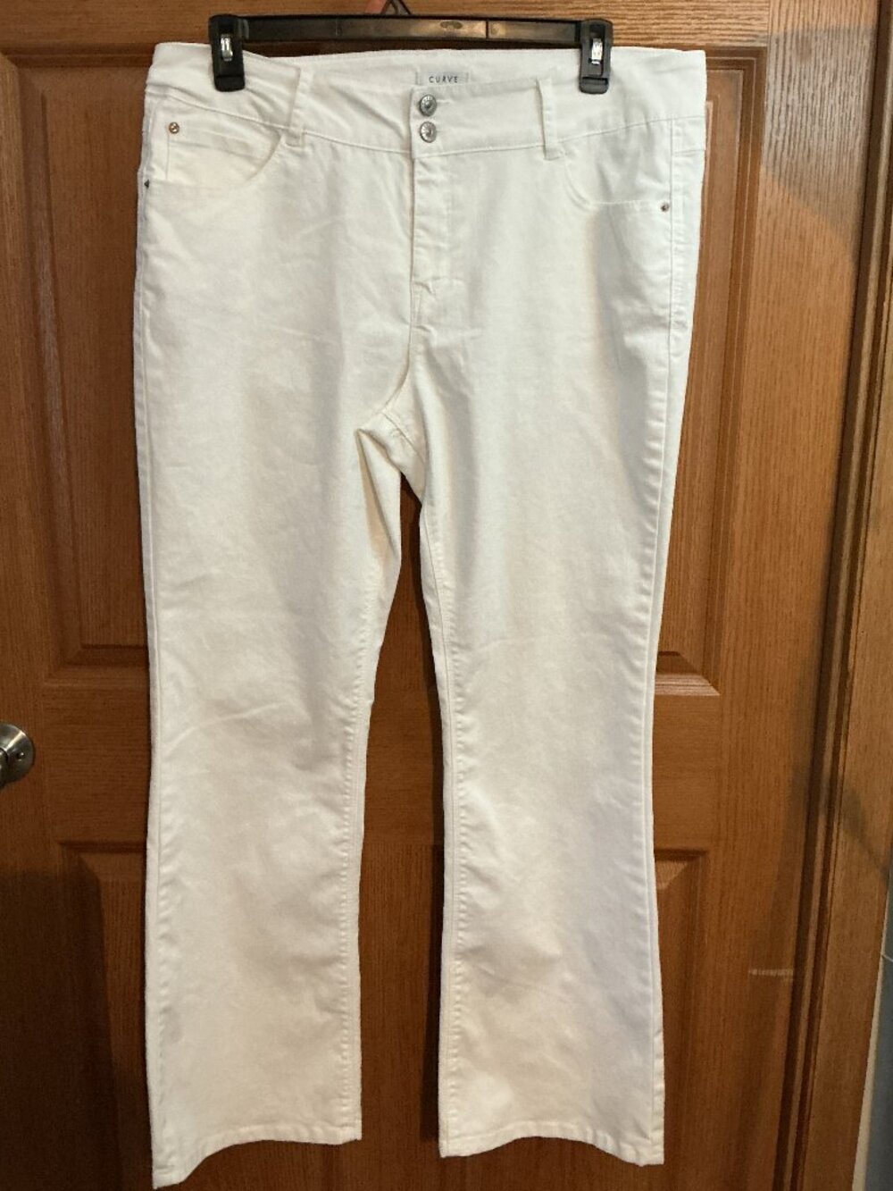 Curve Appeal White Jeans
